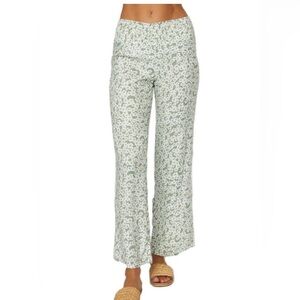 O'Neill Green Patterned Floral Pants